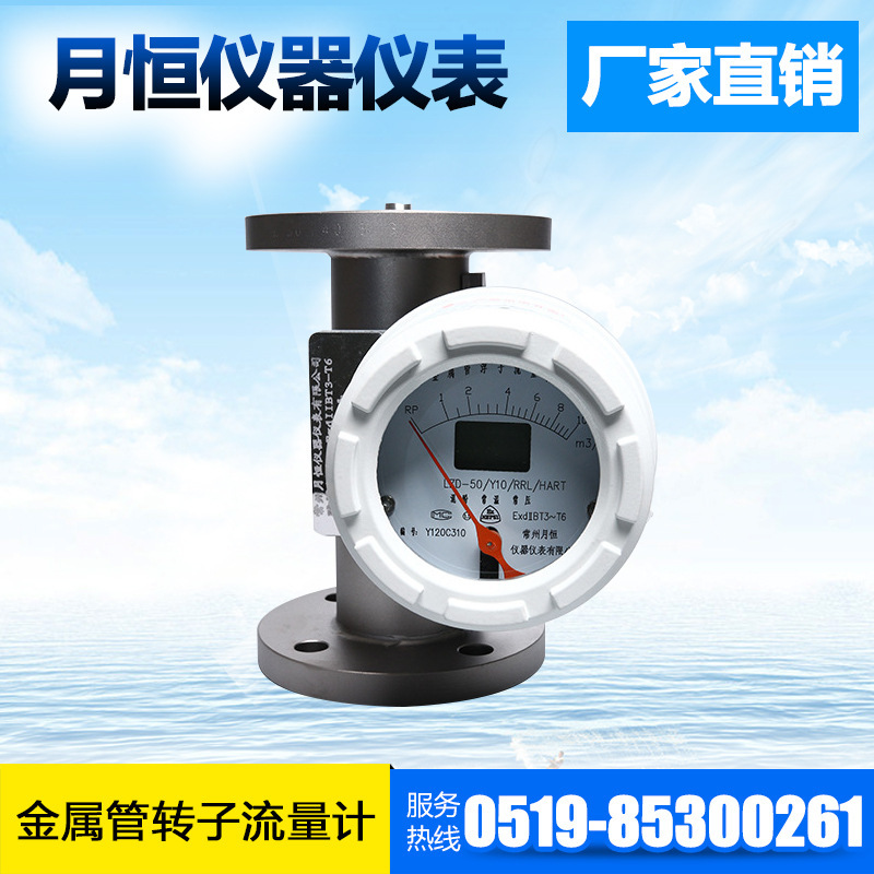 工厂直供圆形表头金属管转子流量计  LZZ-D-（）常州月恒仪表