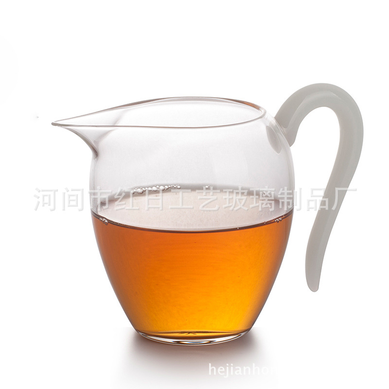 台湾同款茶具 草堂玻璃公道杯 匀杯 和器公杯 茶海锤纹公杯