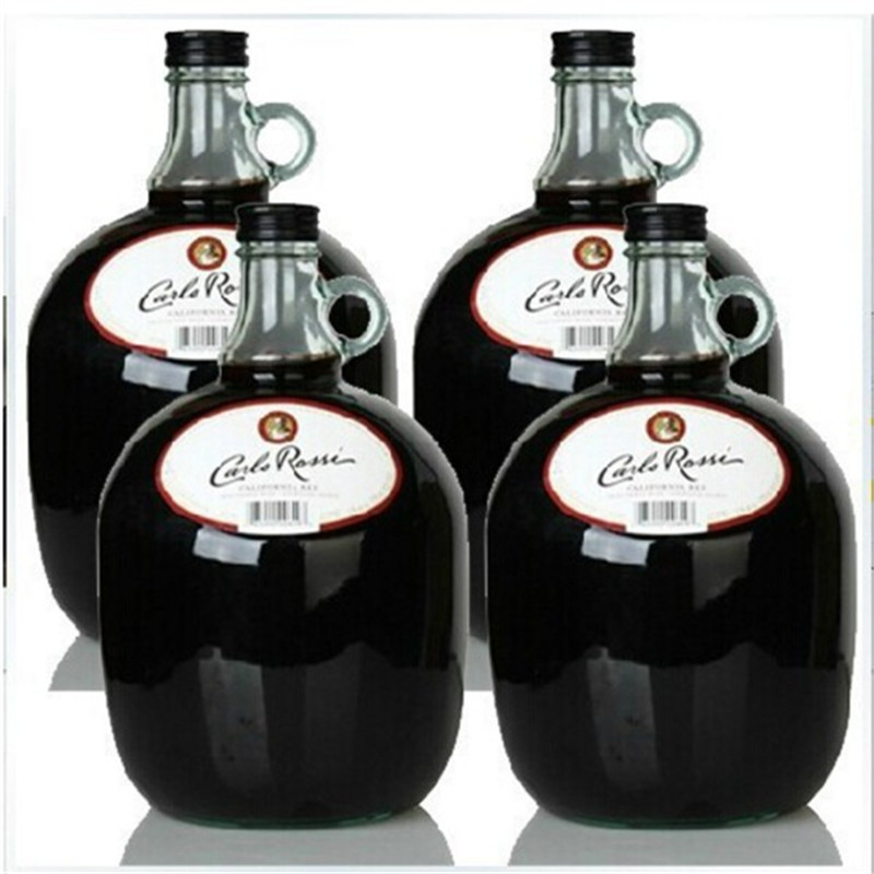 加州酒瓶1/10斤装葡萄酒瓶 密封玻璃瓶泡酒酿酒容器 大容量泡酒瓶