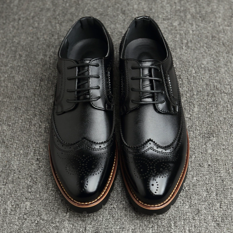 Новые броги резные мужские туфли с кисточками Мужская круглая голова низкий верх прямо с фабрики AliExpress брендовая мужская обувь