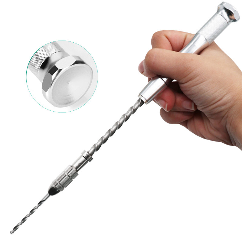 수동 펀치 도구 미니 웬 플레이 핸드 트위스트 드릴 매뉴얼 드릴링 펀치 킹 콩 보디 앰버 드릴 척