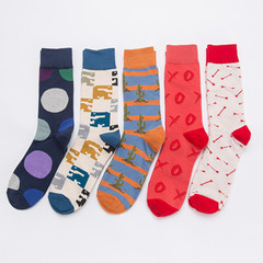 Newest Four-Season Breathable Cotton Socks, Stylish Adult Socks—Wholesale & Franchise Opportunities for Jacquard High-Cut Designs
