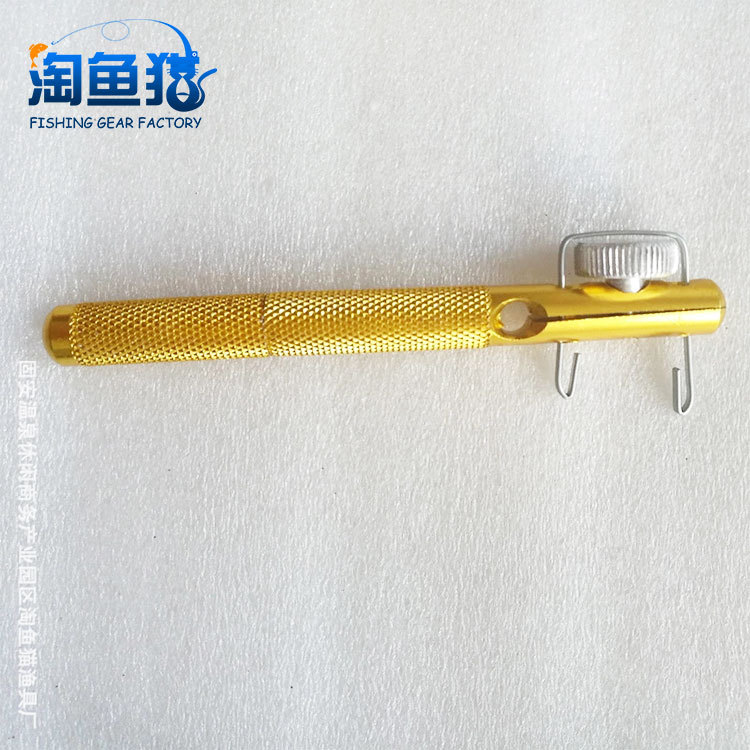 Suministro de fábrica al por mayor sub-línea Dispositivo de anudado gancho Dispositivo de unión metal amarillo MESA DE PESCA artes de pesca accesorios de pesca al por mayor