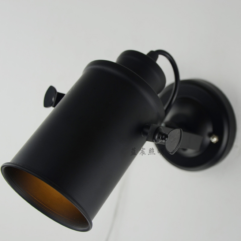 Americano retro pasillo proyector lámpara de pared balcón bar dormitorio lámpara de noche interior lámparas Zhongshan iluminación al por mayor