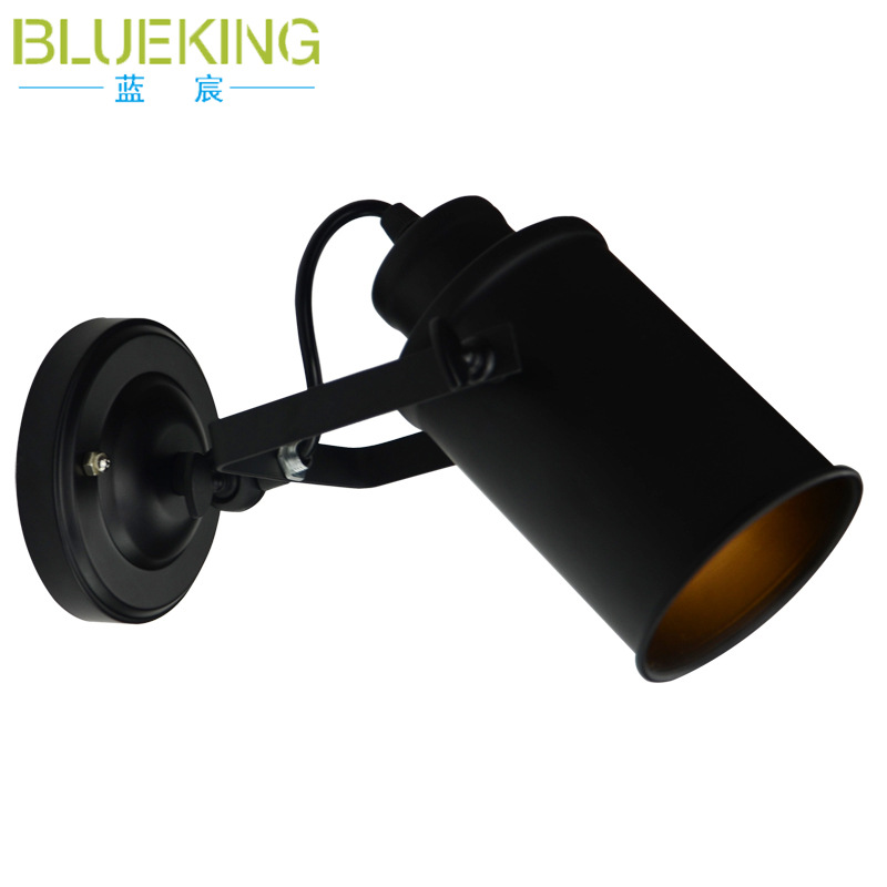 Americano retro pasillo proyector lámpara de pared balcón bar dormitorio lámpara de noche interior lámparas Zhongshan iluminación al por mayor