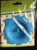 Blue, flowered