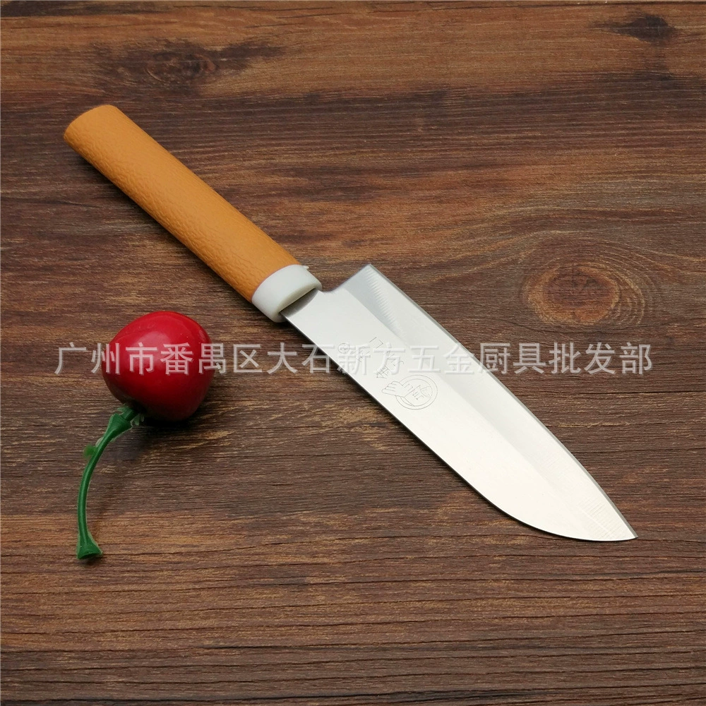 [现货金利608木纹刀 旅游便携水果刀卡装木纹不锈钢水果刀削皮刀]