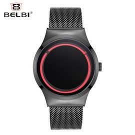 抖音爆款BELBI品牌概念情侣手表时尚创意休闲男女防水石英錶