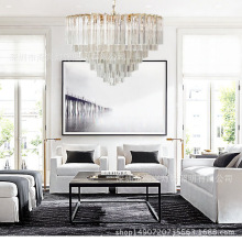 后现代简约大气轻奢水晶灯美式新古典餐厅书房样板房客厅创意吊灯