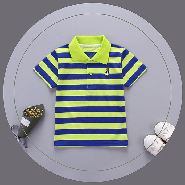 cotton elastic breathable summer children's short sleeve T-shirt for…