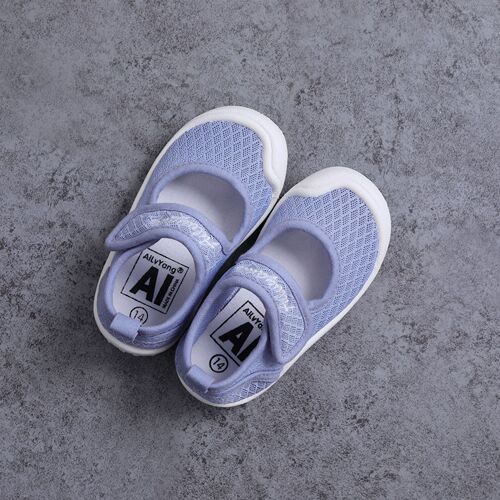 Spring and summer Korean breathable hollow comfortable single shoes with square mouth casual baby toddler shoes for children and middle-aged children