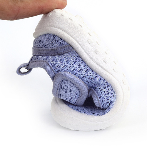 Spring and summer Korean breathable hollow comfortable single shoes with square mouth casual baby toddler shoes for children and middle-aged children