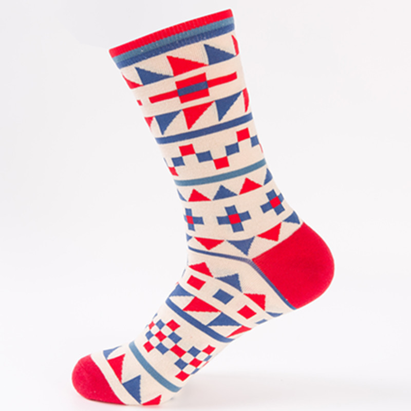 New Autumn Breathable Cotton Personalized Adult Casual Socks Cotton Socks Socks Jacquard High Tube Origin_maomaolike.com