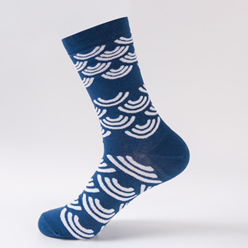 New Autumn Breathable Cotton Personalized Adult Casual Socks Cotton Socks Socks Jacquard High Tube Origin_maomaolike.com