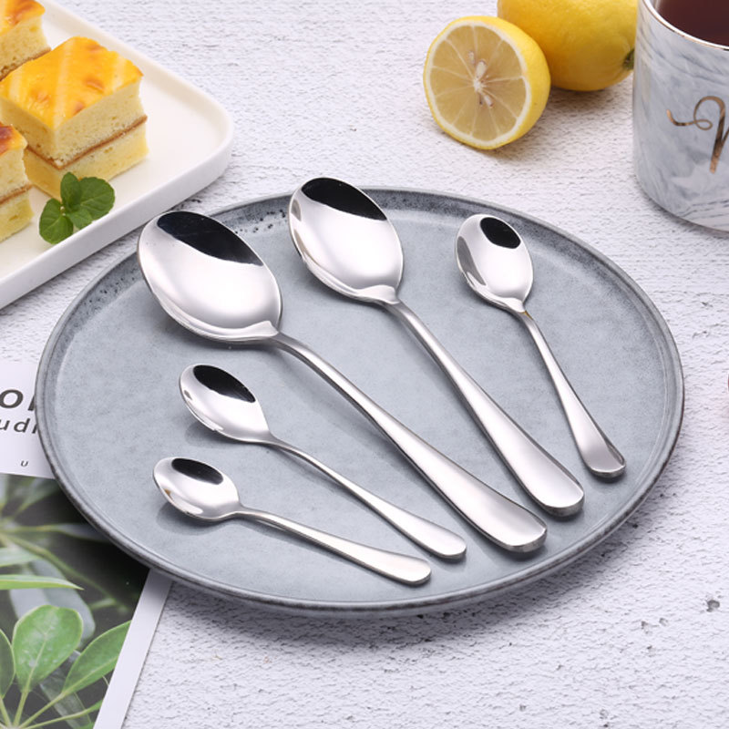 081 serie desnudo engrosada Acero inoxidable occidental vajilla cuchillo de carne tenedor cuchara Hotel