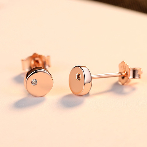 PAG&MAG exquisite small earrings S925 silver earrings simple Korean style earrings for pierced ears without removing them