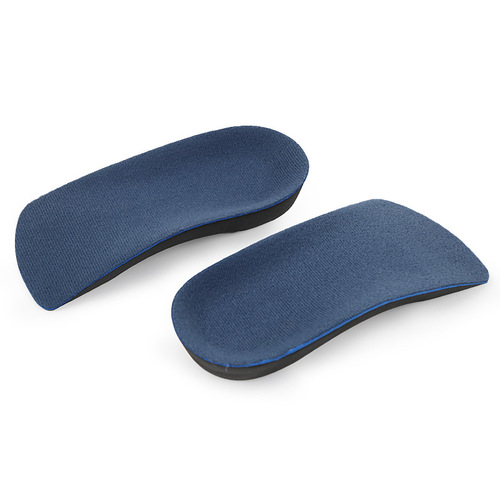 Insole for orthopedic flat feet, splayed arch support, sports half insole, shock absorption and pressure relief for walking, breathable insole