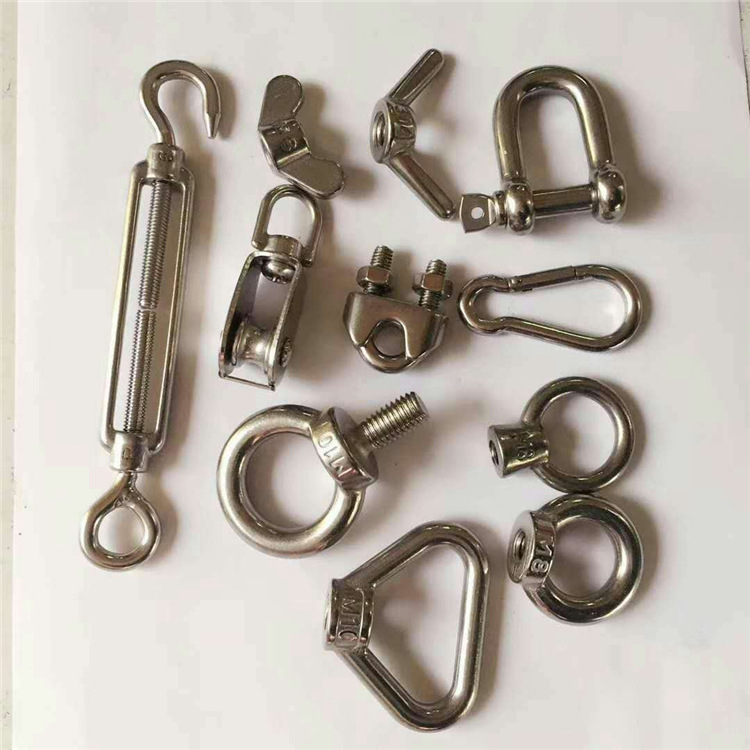 现货供应 不锈钢吊环  卸扣  蝶母 量大从优 24小时发货强力链条