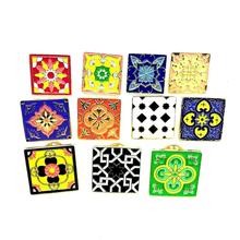 欧美 复古摩洛哥民族珐琅马赛克胸针西洋古董VINTAGE舶来品首饰