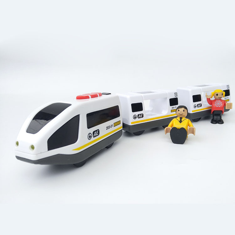 Intelligent Magnetic Electric Remote Control Train Compatible with Thomas' Wooden Track Small Train Powered Toy