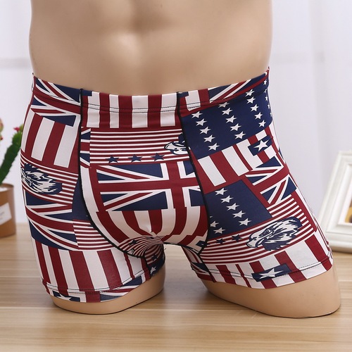 2020 Manufacturer New Men's Ice Silk Underwear Wholesale Breathable and Cool Ice Silk Boxer Briefs Boxer Briefs Hot Sale