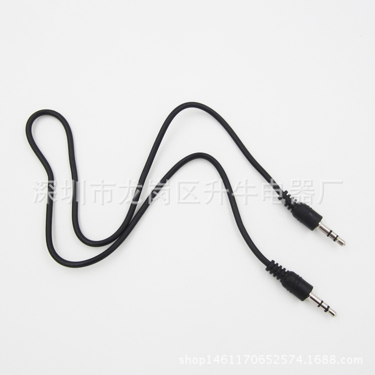 Cable de audio aux público al por mayor cable de audio de la computadora cable de audio del coche cable aux 0,5 M