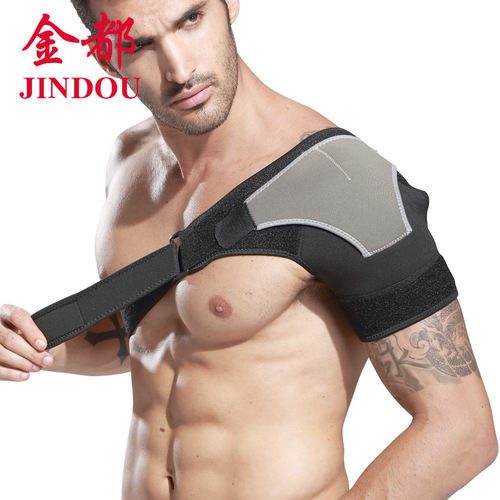 Manufacturer wholesale badminton sports shoulder pads, sports pressurized shoulders for men and women, warm and cold protection single shoulder on behalf of