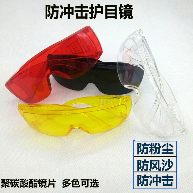 生产加工防粉末粉尘风沙飞溅护目镜防冲击实验室百叶窗防护眼镜