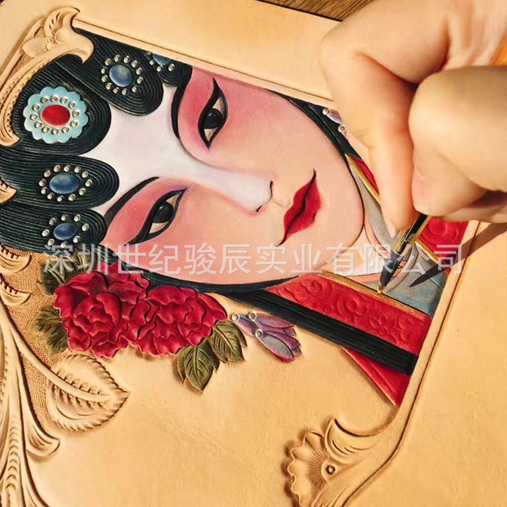 头层牛皮 本色环保植鞣皮 树膏皮 DIY雕刻皮