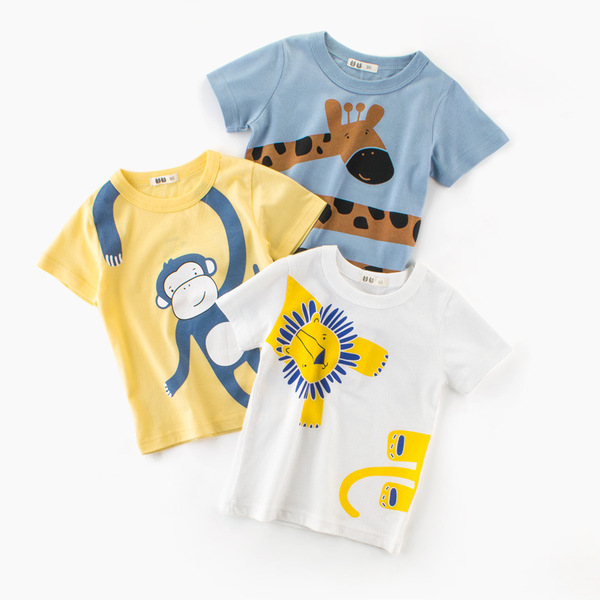 children's summer short sleeve T-shirt for boys