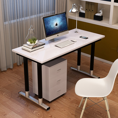 Simple Computer Desk Home Study Desk Writing Desk Direct Manufacturer Supply Modern Minimalist Employee Single Person Office Desk