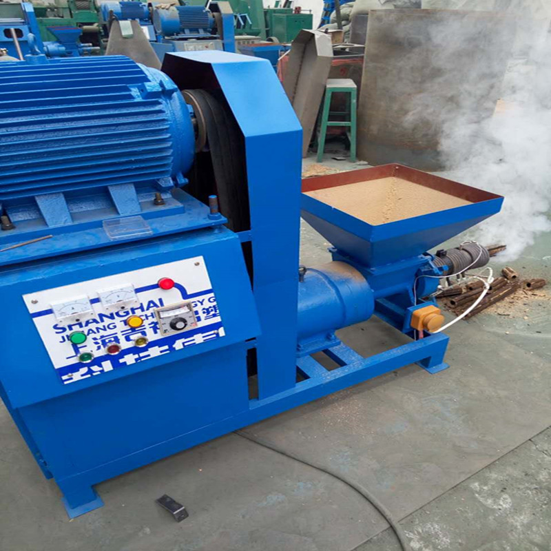 全自动木炭机烧烤取暖机制炭设备锯末木炭制棒螺旋挤压机