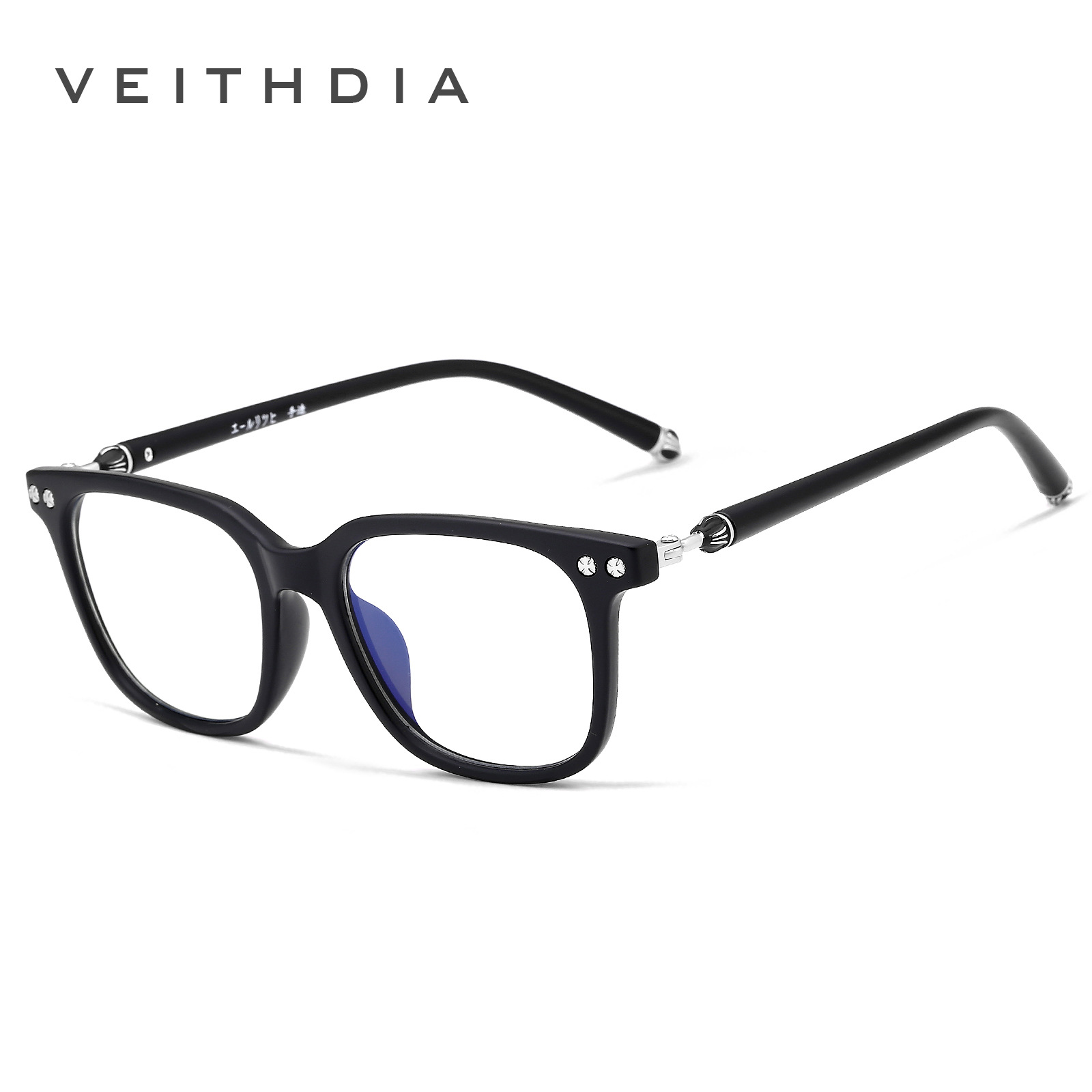 Veithdia gafas de ordenador gafas ópticas marco TR90 gafas lisas al por mayor 8002