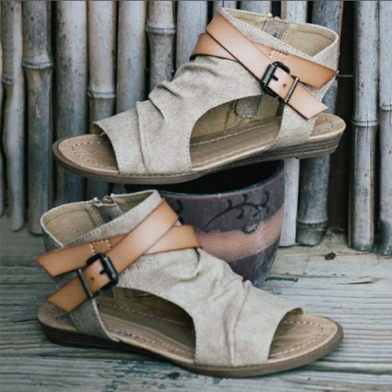 2018Wish New Supply Juti Spring and Summer Export Large Size Women's Roman Sandals Women's Sandals