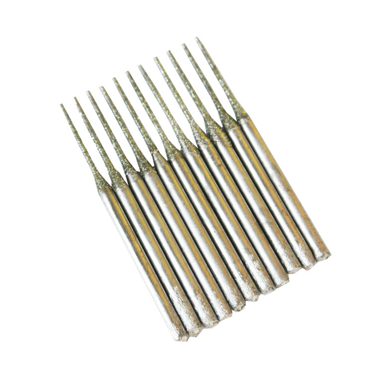 跨境热销金刚砂2.35柄翡翠玉石钻头玉石打孔针金刚石加长打孔针