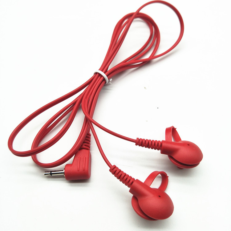 美容仪连接线红色 2.5转磁吸头面部按摩仪面膜线 磁铁线