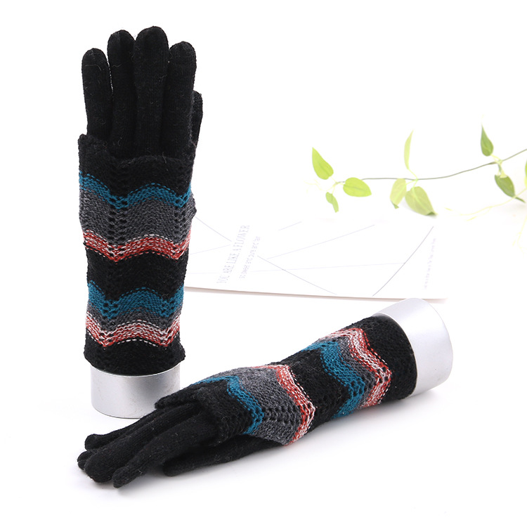 knitted trend winter travel gloves