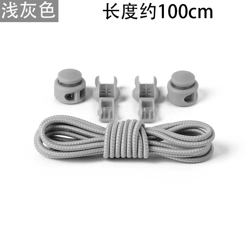 Fabricante de cordones de color Banda elástica redonda de primavera hebilla banda niños adultos elástico libre cordón Perezoso