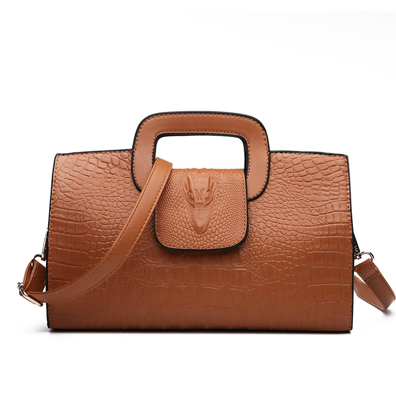 Cross-Border Women's Bag 2021 New Crocodile Pattern Clutch Bag European and American Fashion Embossed Cross-Shoulder Handbag Cross-Border Women's Bag 2021 New Crocodile Pattern Clutch Bag European and American Fashion Embossed Cross-Shoulder Handbag