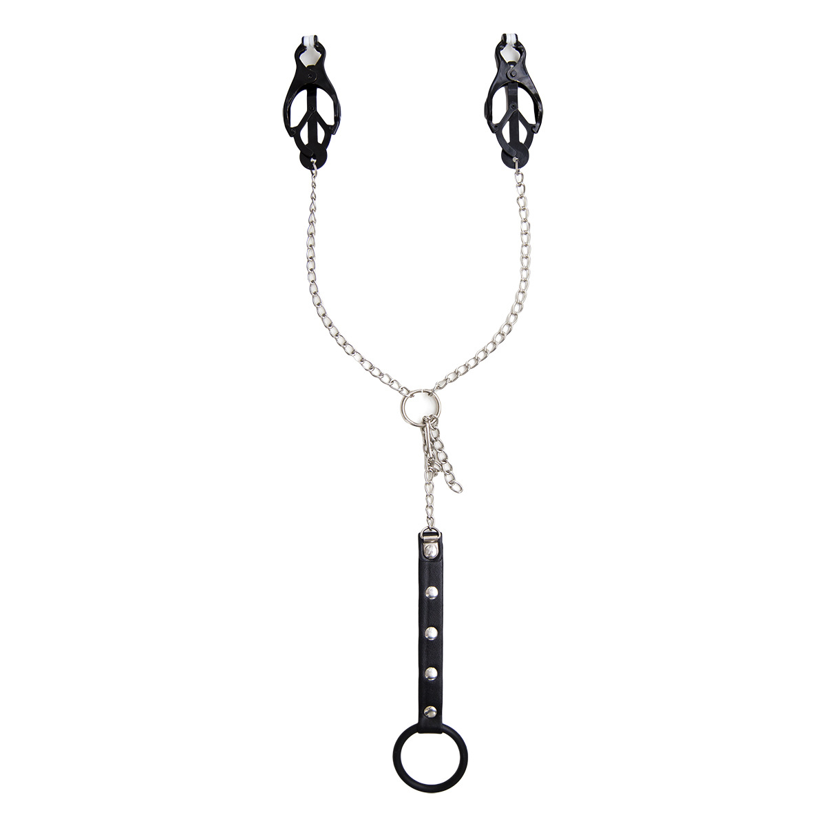 Pinzas para pezones para hombre, pinzas de tres hojas, anillos para pene, juguetes sexuales para adultos, cadenas para pezones, anillos para pene SM, anillos retardantes para hombre, anillos JJ