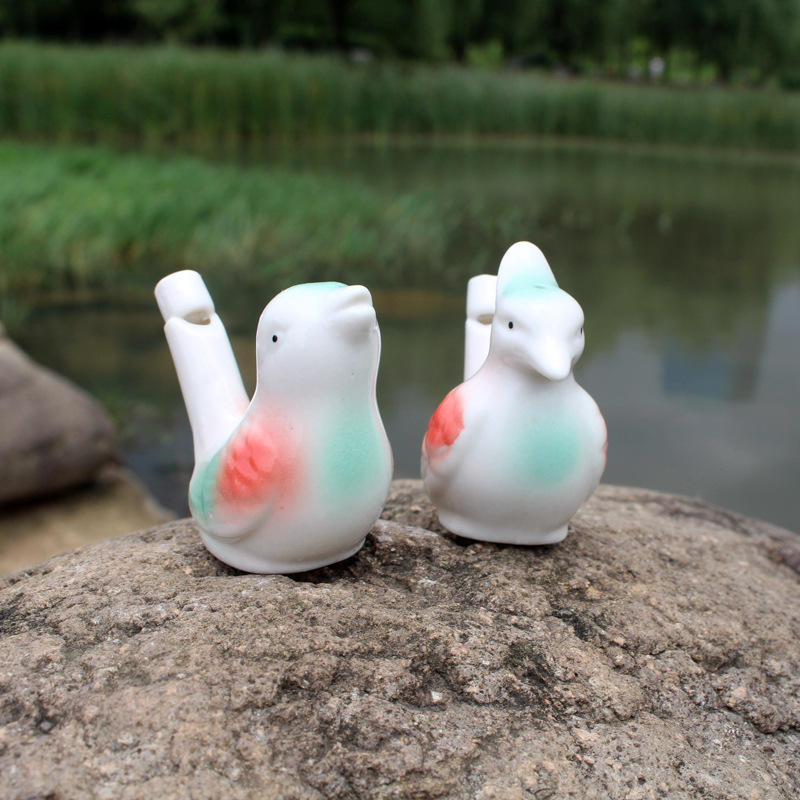 创意陶瓷 水鸟口哨 萌物可爱小鸟 音乐陶笛 旅游景区庙会地摊热卖