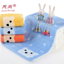 厂家批发 无捻竹纤维毛巾 棉吸水提花童巾高阳毛巾批发可绣LOGO