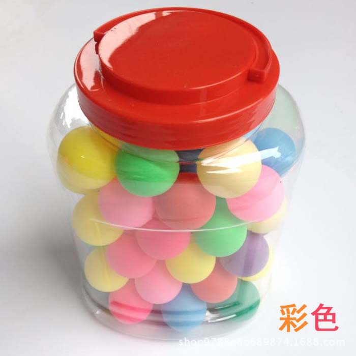Color table tennis bucket 60 40mm lottery ball entertainment kindergarten handmade decoration