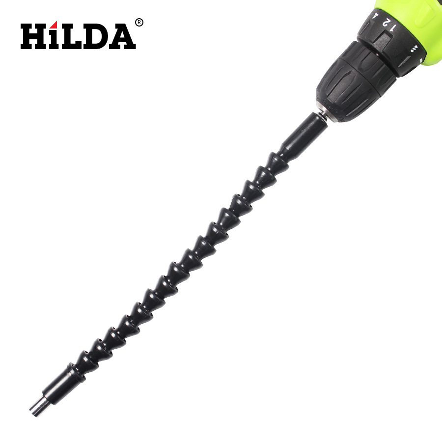 Venta directa Hilda universal eje suave cabeza de lote taladro eléctrico eje de conexión taladro eléctrico tornillo eléctrico eje suave al por mayor