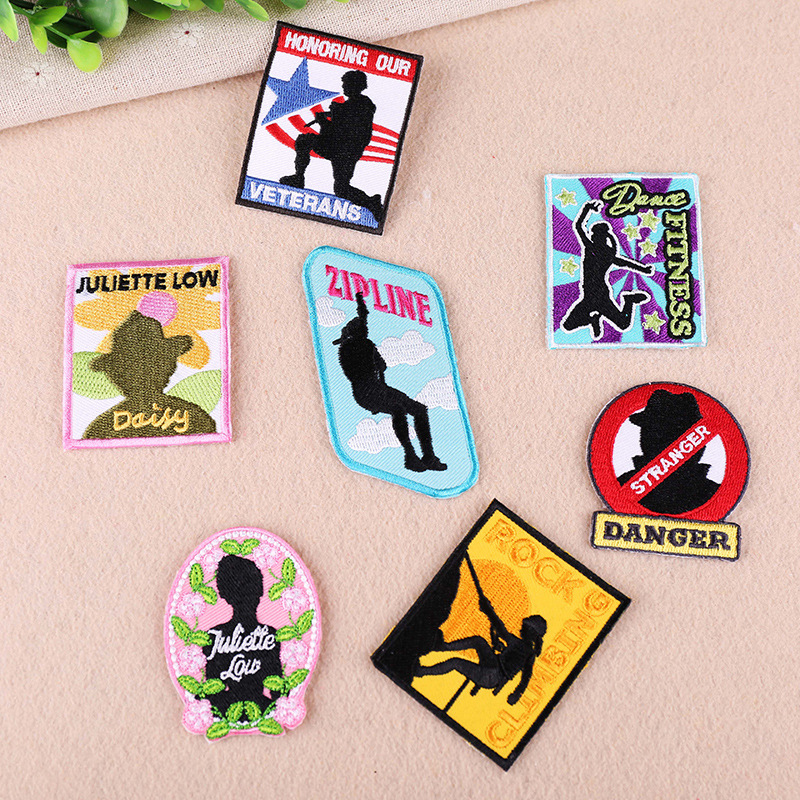 According to Embroidery Fashion popular computer embroidery chapter high-end embroidery cloth stickers new clothes decoration patch badge figure