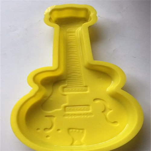 Wholesale single hole electric guitar shape cake baking pan, handmade bread mold diy baking mold kitchen utensils