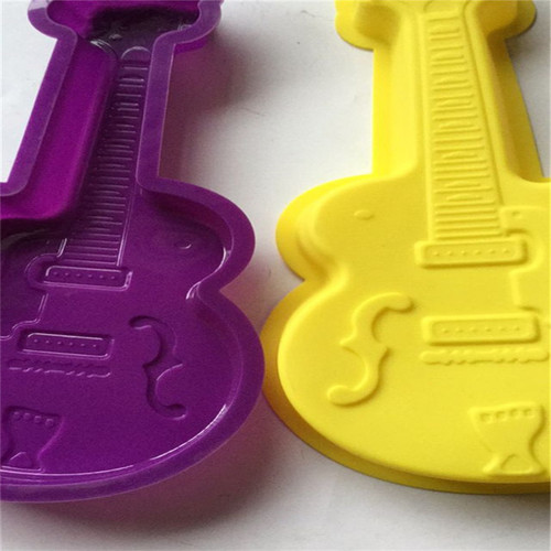 Wholesale single hole electric guitar shape cake baking pan, handmade bread mold diy baking mold kitchen utensils