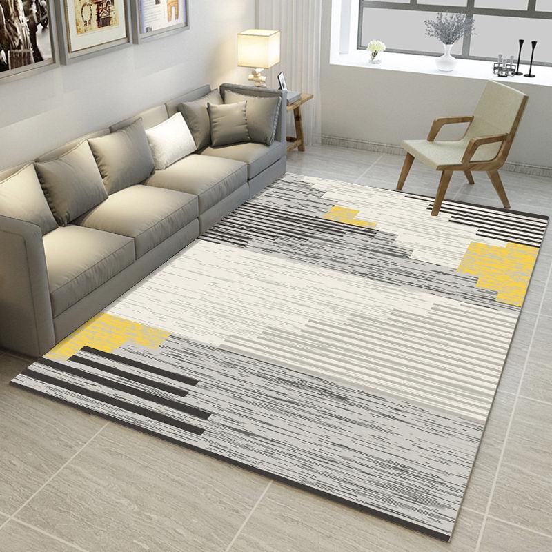 Nordic ins estilo sala de estar alfombra moderna minimalista elegante casa Mat dormitorio alfombra lavada mesa de té alfombra mat