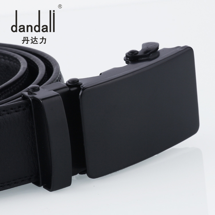 Hebilla automática de los hombres cinturón pinduoduo negro superficie diapositiva hebilla hombres cinturón regalo pequeño regalo en stock fábrica al por mayor