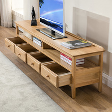 实木电视柜小户型白橡木电视桌环保地柜客厅家具电视柜茶几组合